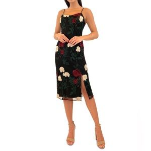 Sam Edelman Floral Embroidered Midi Dress